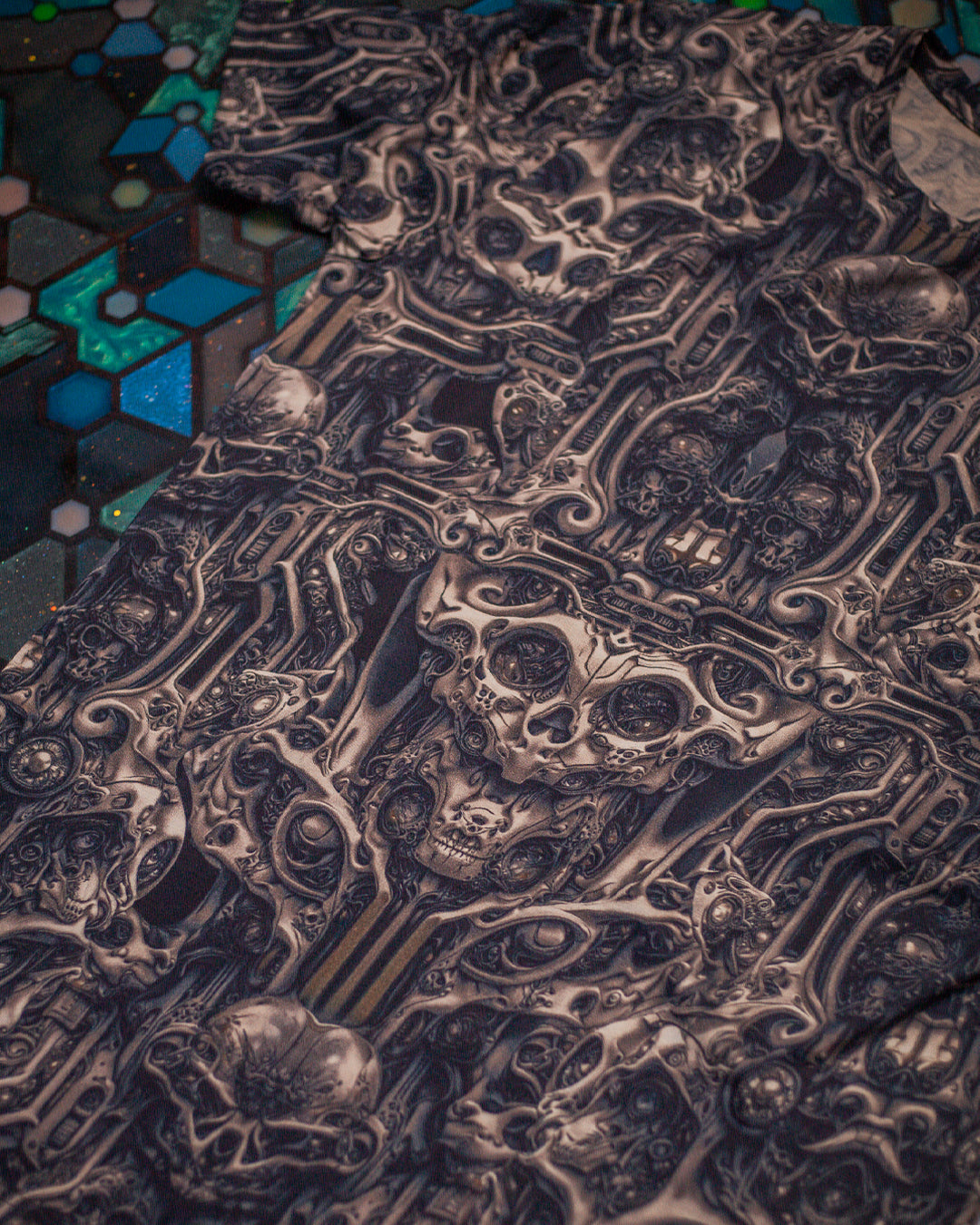 New T-Shirt Men / Cotton Supima AOP - SKULLOHOLICS
